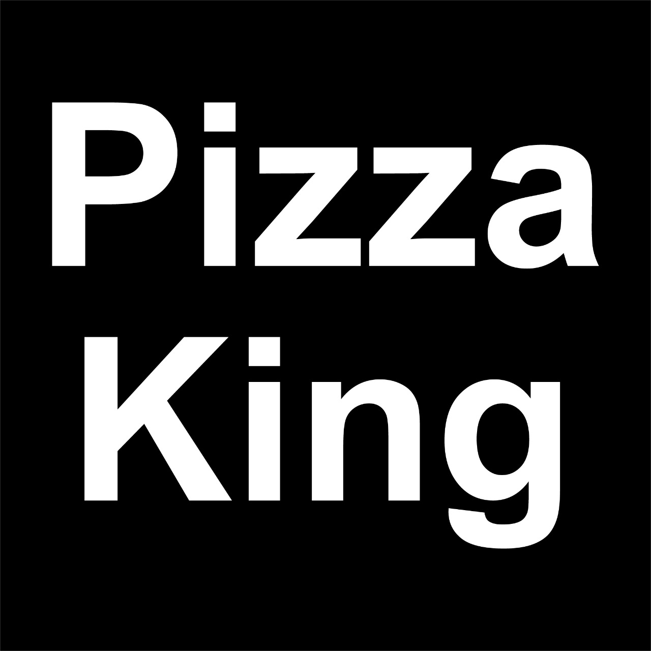 The Pizza King menu